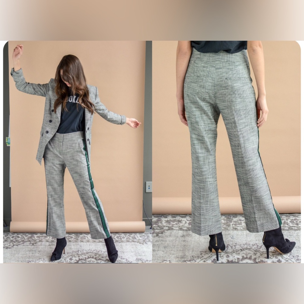 Veronica Beard Cormac Tuxedo Stripe Cormac Trouser - image 1